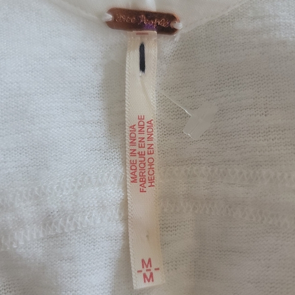 Free People Ivory Claire Tee Tunic Top, M, NWOT - Picture 8 of 9